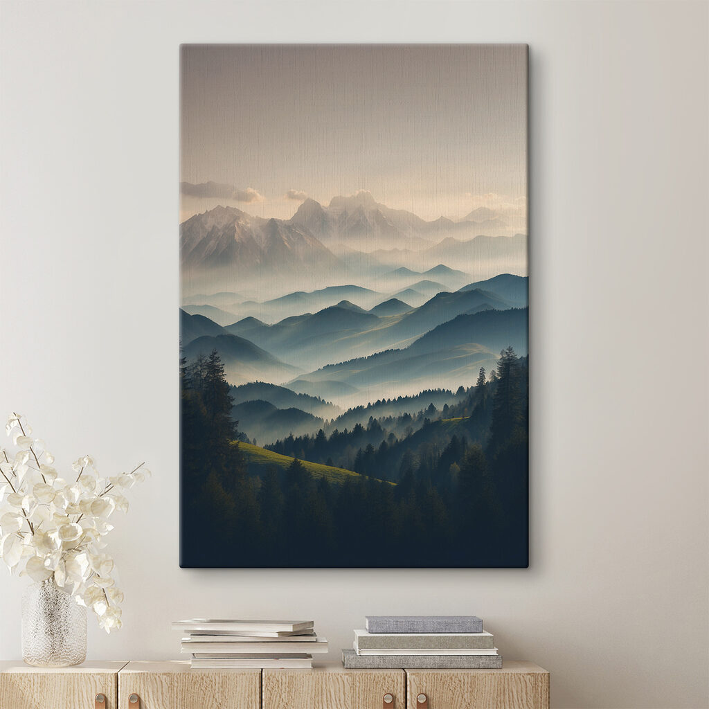 Brume matinale en montagne — intérieur 1