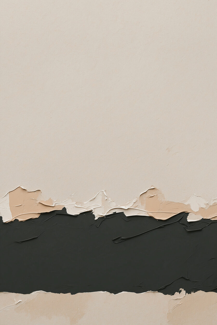 Bande sombre sur beige — motif complet