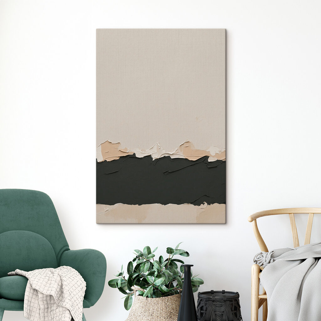 Bande sombre sur beige — intérieur 2