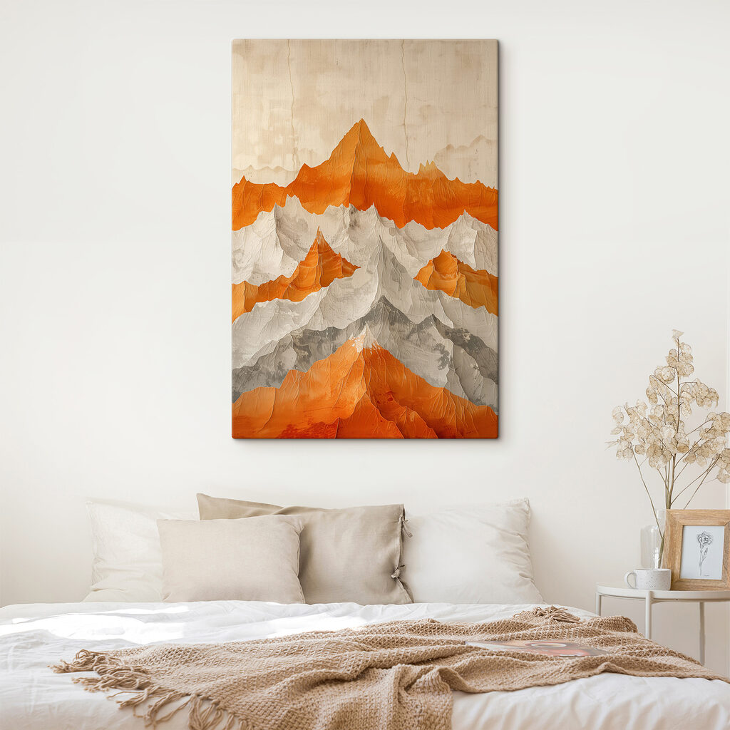 Sommets orange en strates — intérieur 2