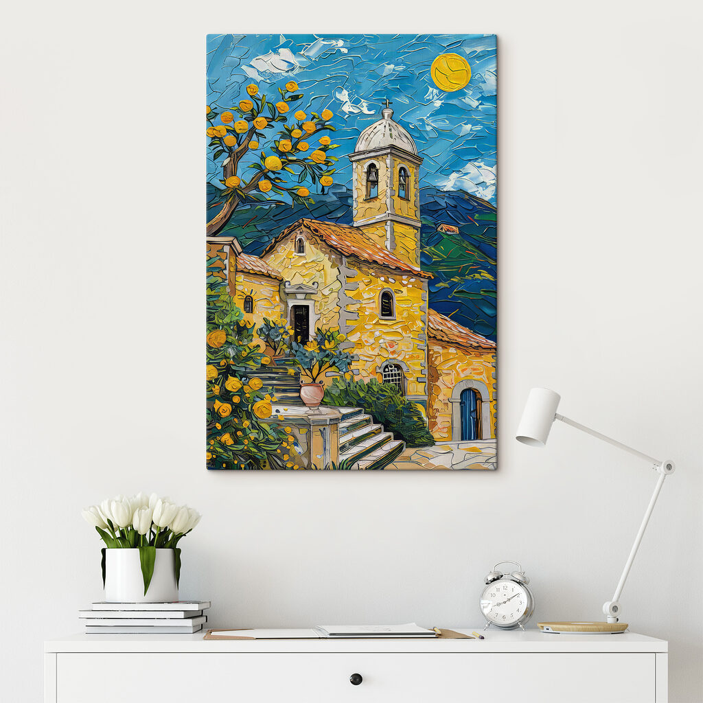 Chapelle peinte en jaune — intérieur 2