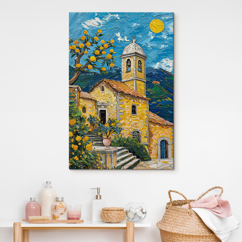 Chapelle peinte en jaune — intérieur 3