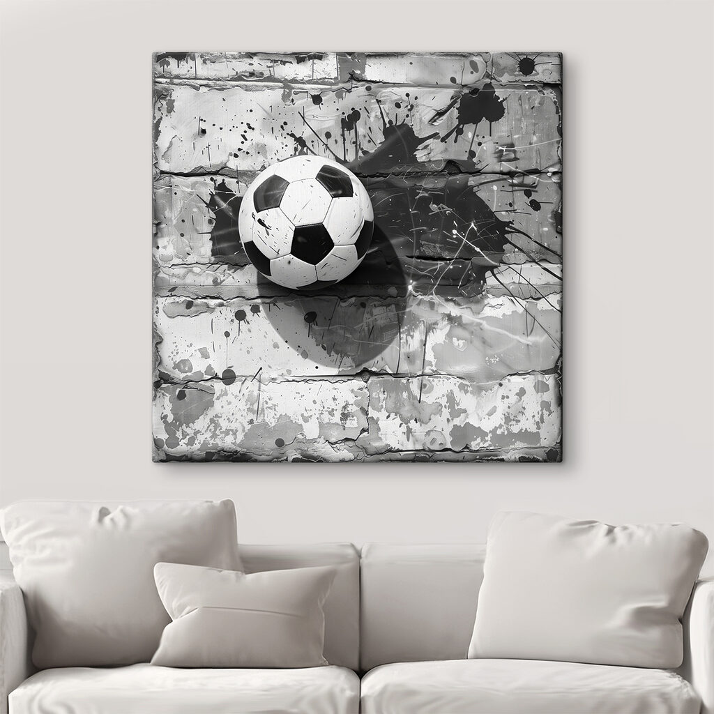 Ballon sur mur patiné — intérieur 2