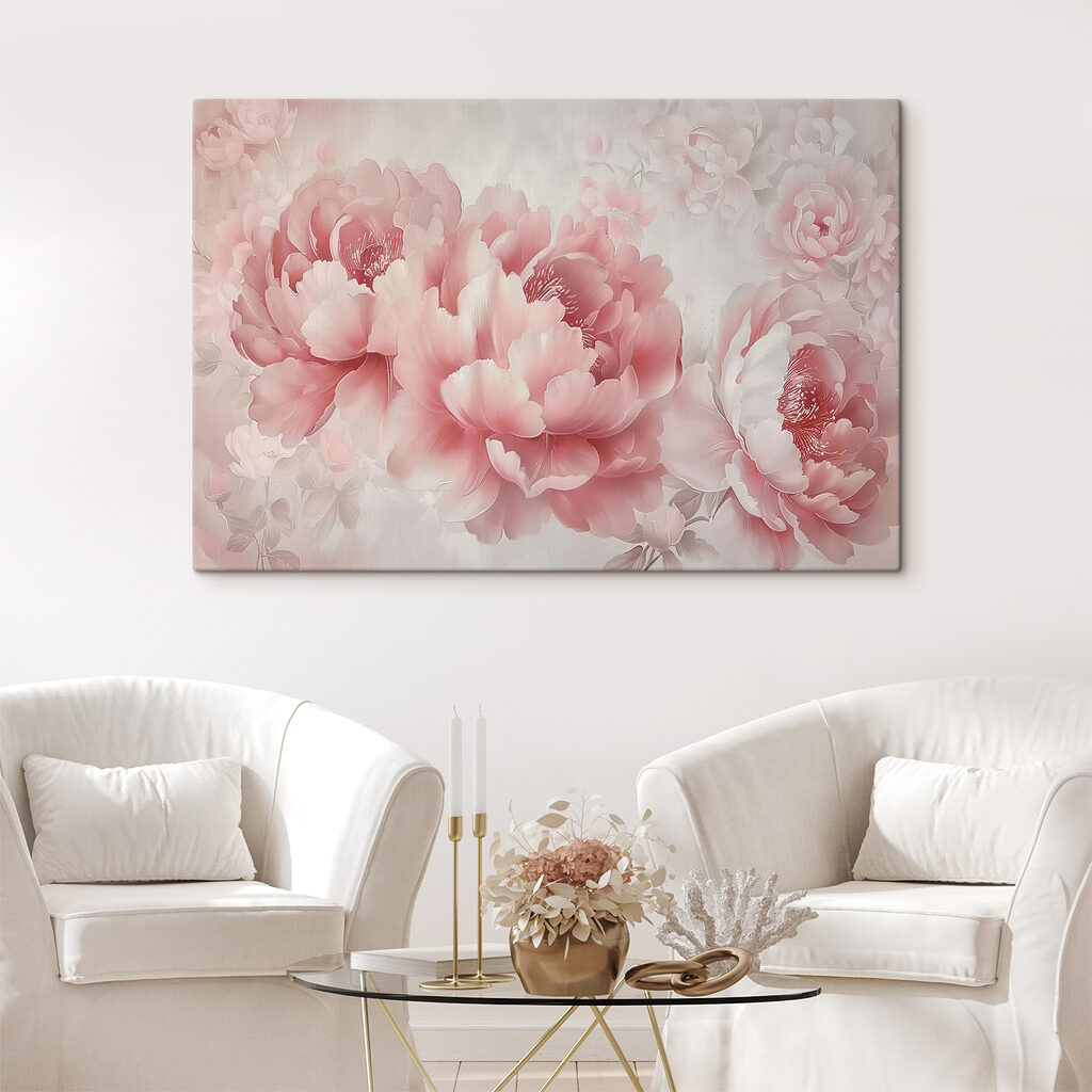 Pivoines rose tendre — intérieur 1