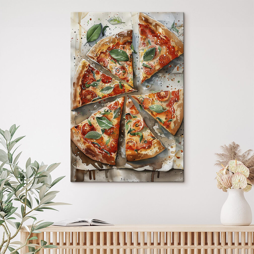 Pizza et basilic — intérieur 4