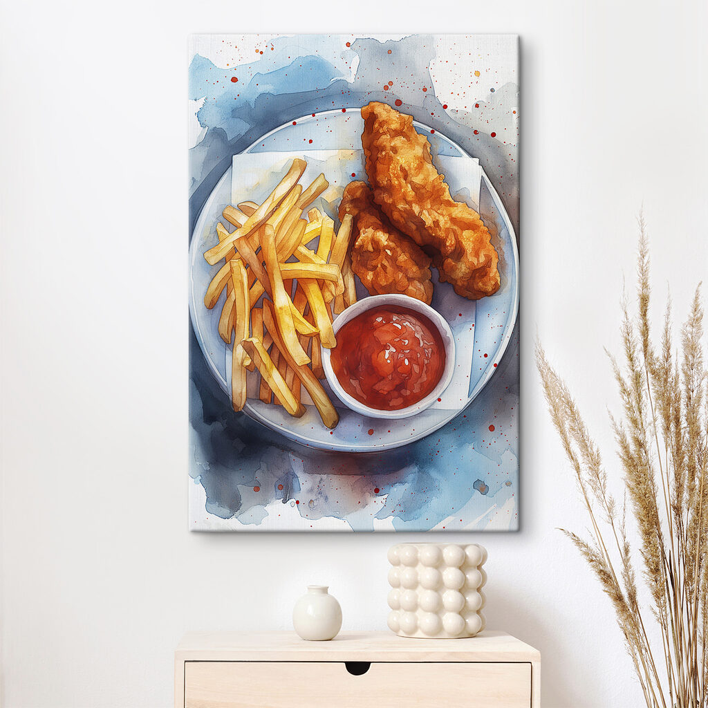 Frites et poisson croustillant — intérieur 2