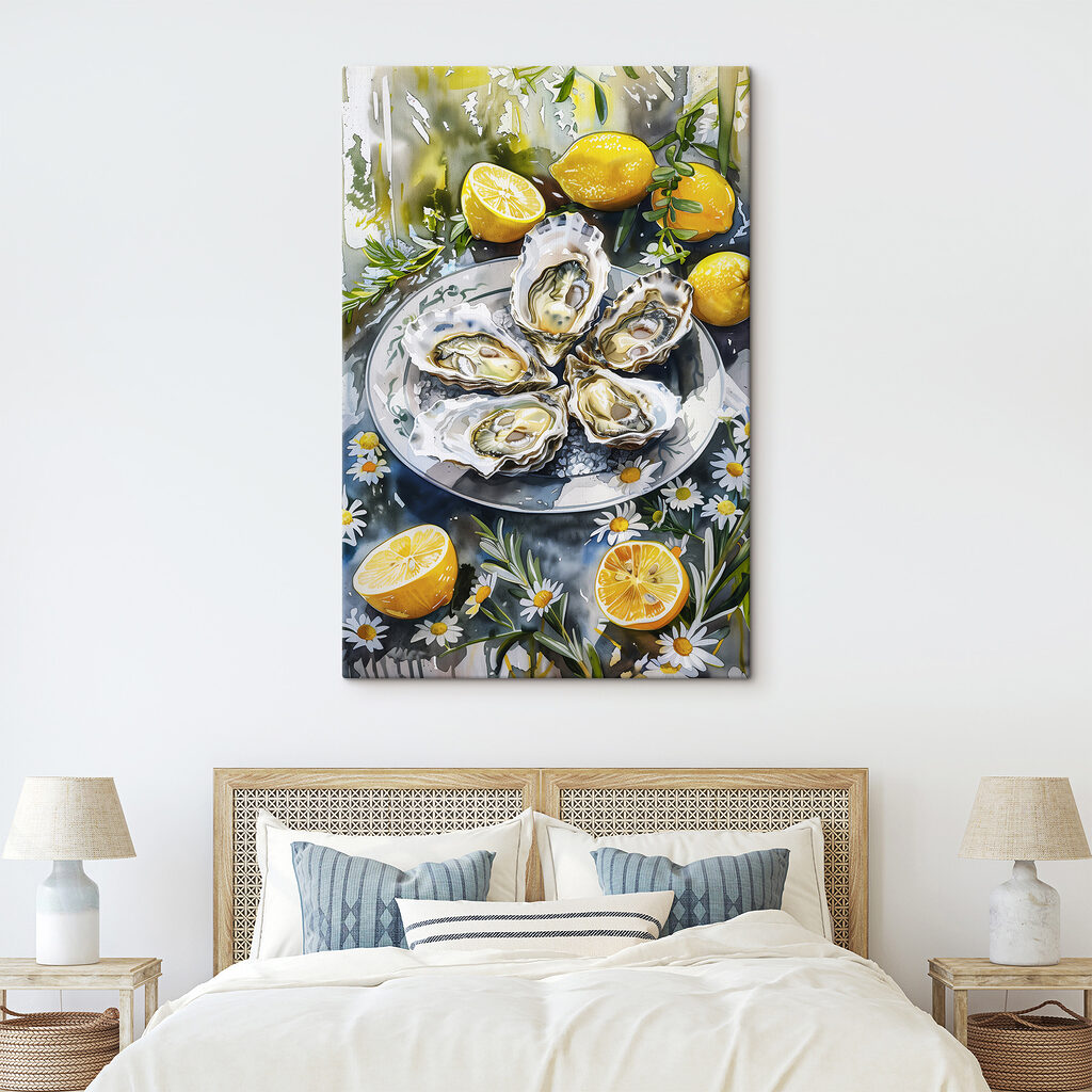 Huîtres, citrons et fleurs — intérieur 2