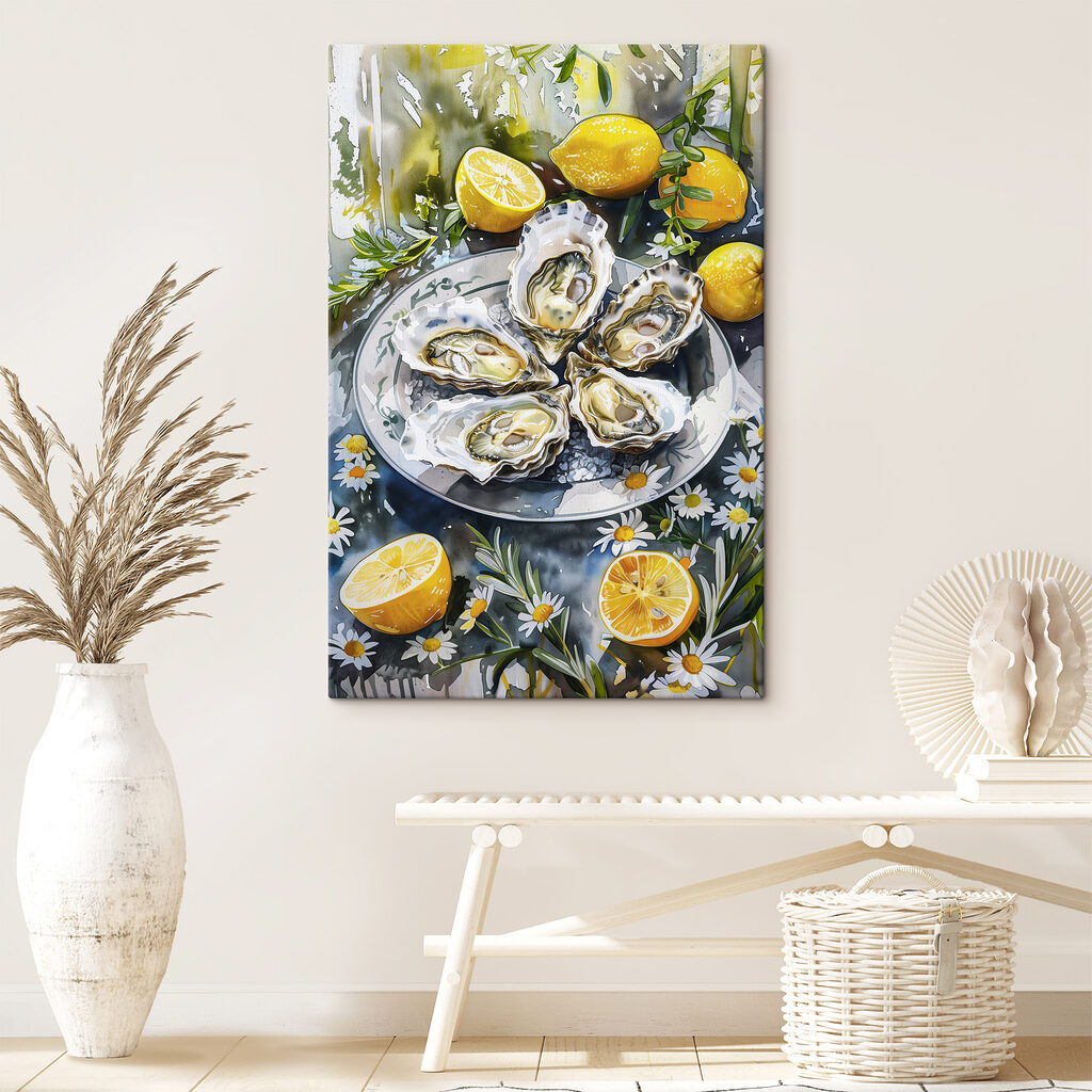 Huîtres, citrons et fleurs — intérieur 3