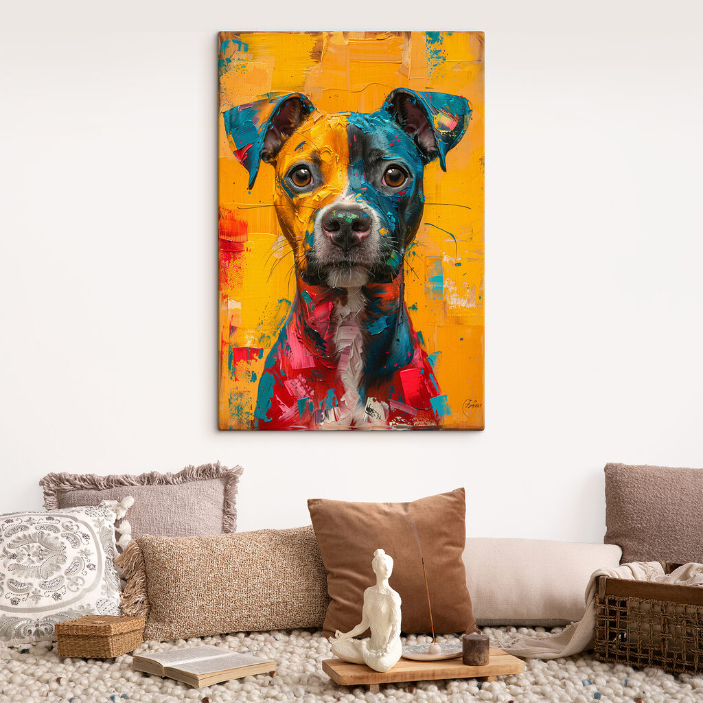 Chien couleur soleil — intérieur 2