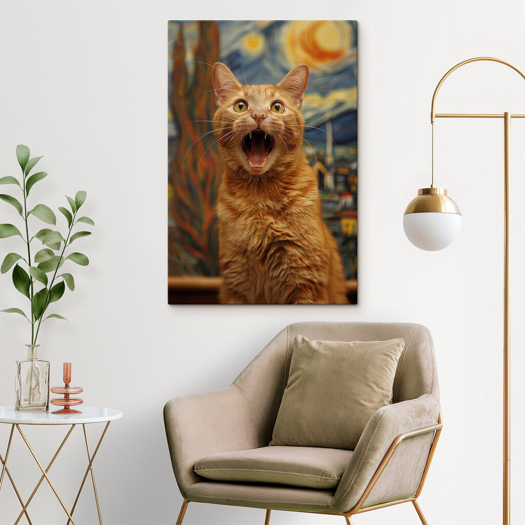 Chat qui bâille — intérieur 3