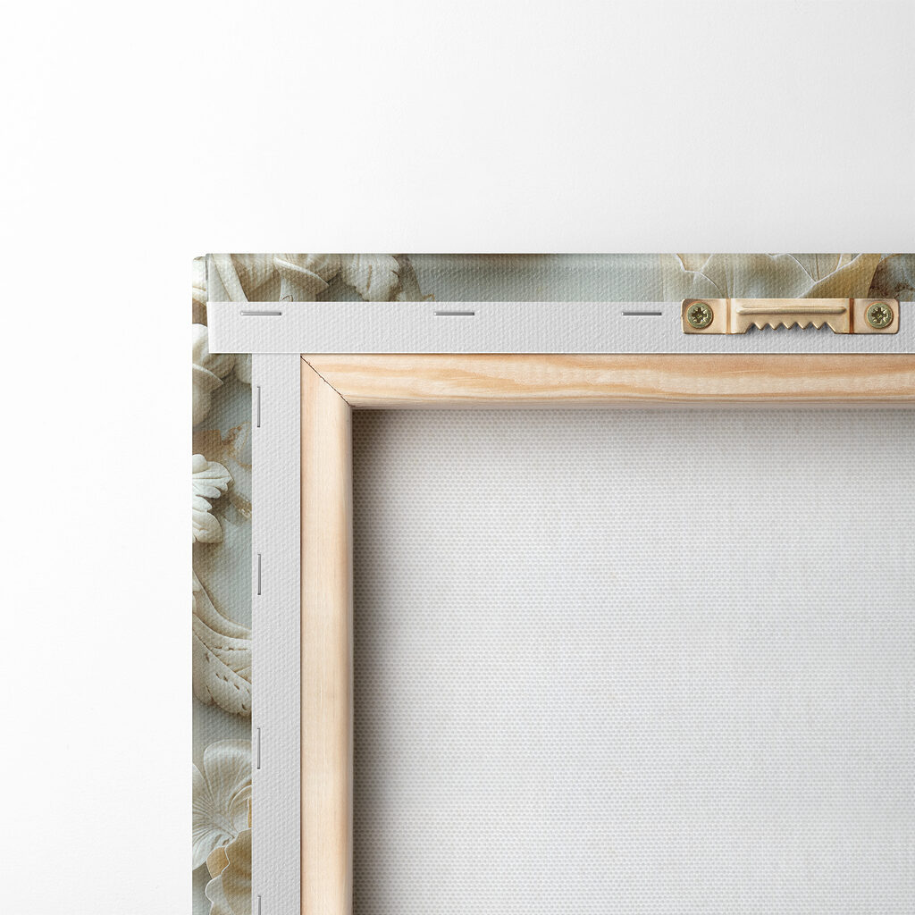 Ornement de fleurs blanches — dos