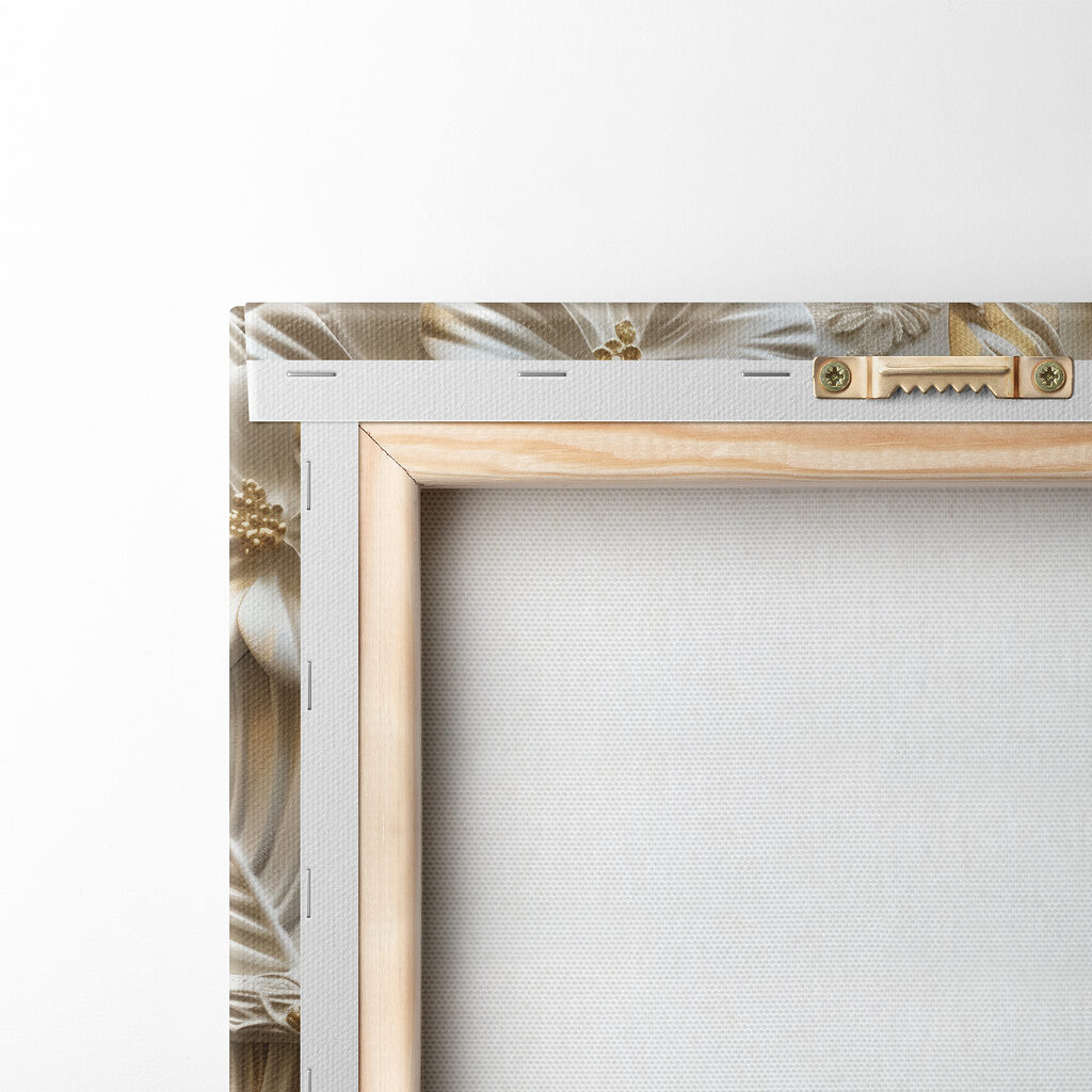 Grenouille et fleurs blanches — dos