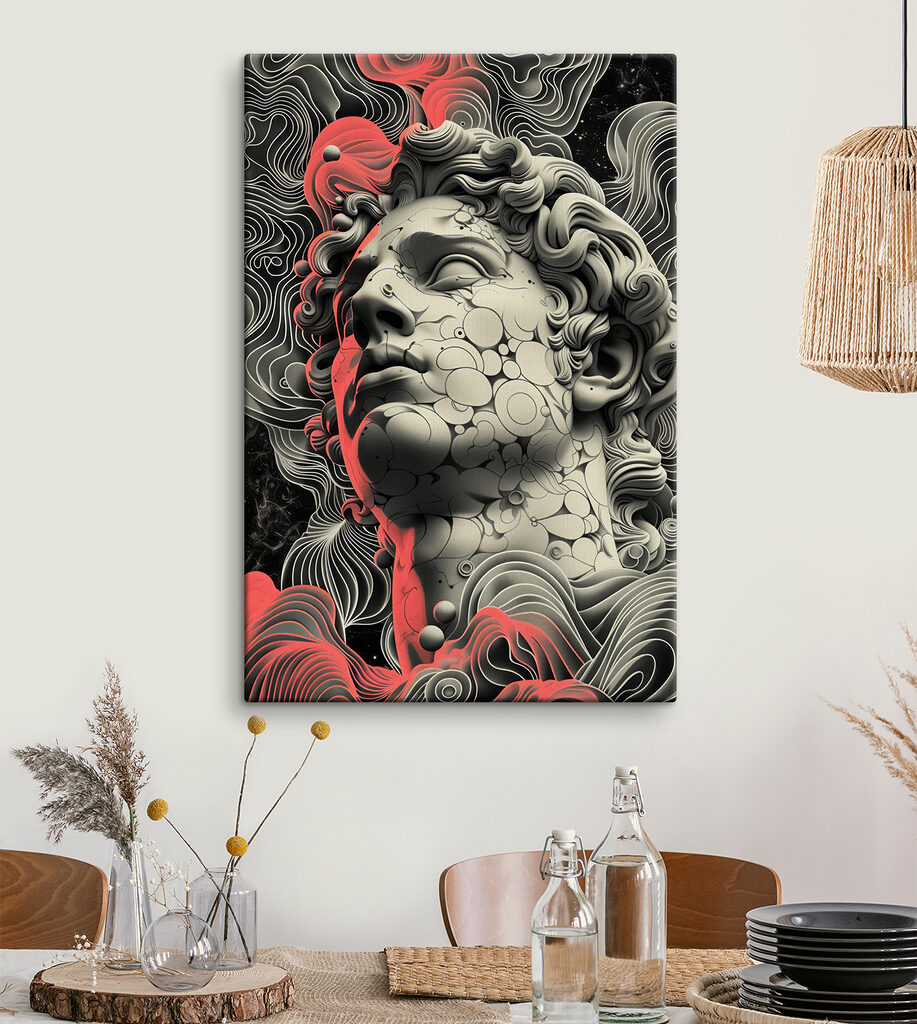Visage classique et arabesques — intérieur 3