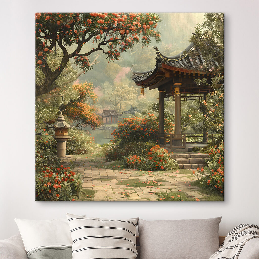 Pavillon aux fleurs rouges — intérieur 2