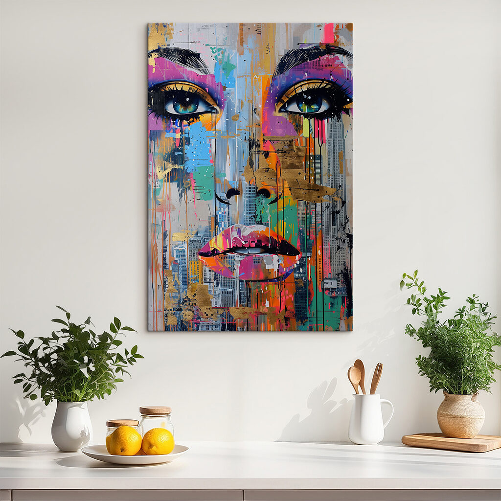 Regard en fragments colorés — intérieur 2
