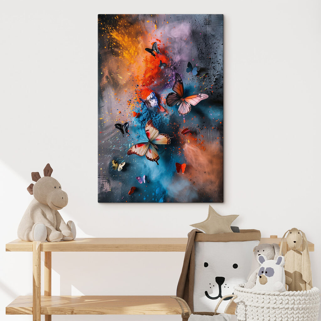 Papillons et brume colorée — intérieur 2