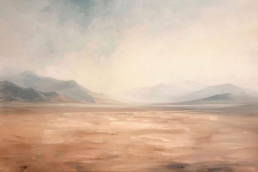Vallée couleur sable — motif complet