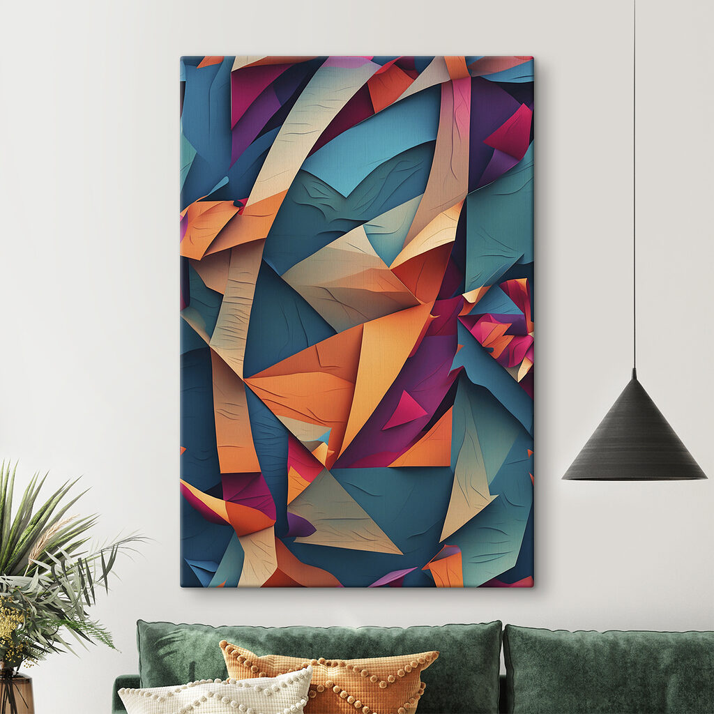 Profil en aplats colorés — intérieur 1