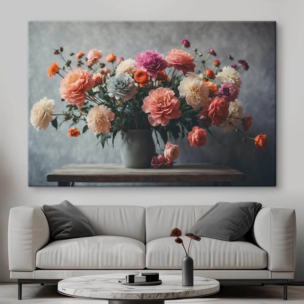 Bouquet sur la table — intérieur 1