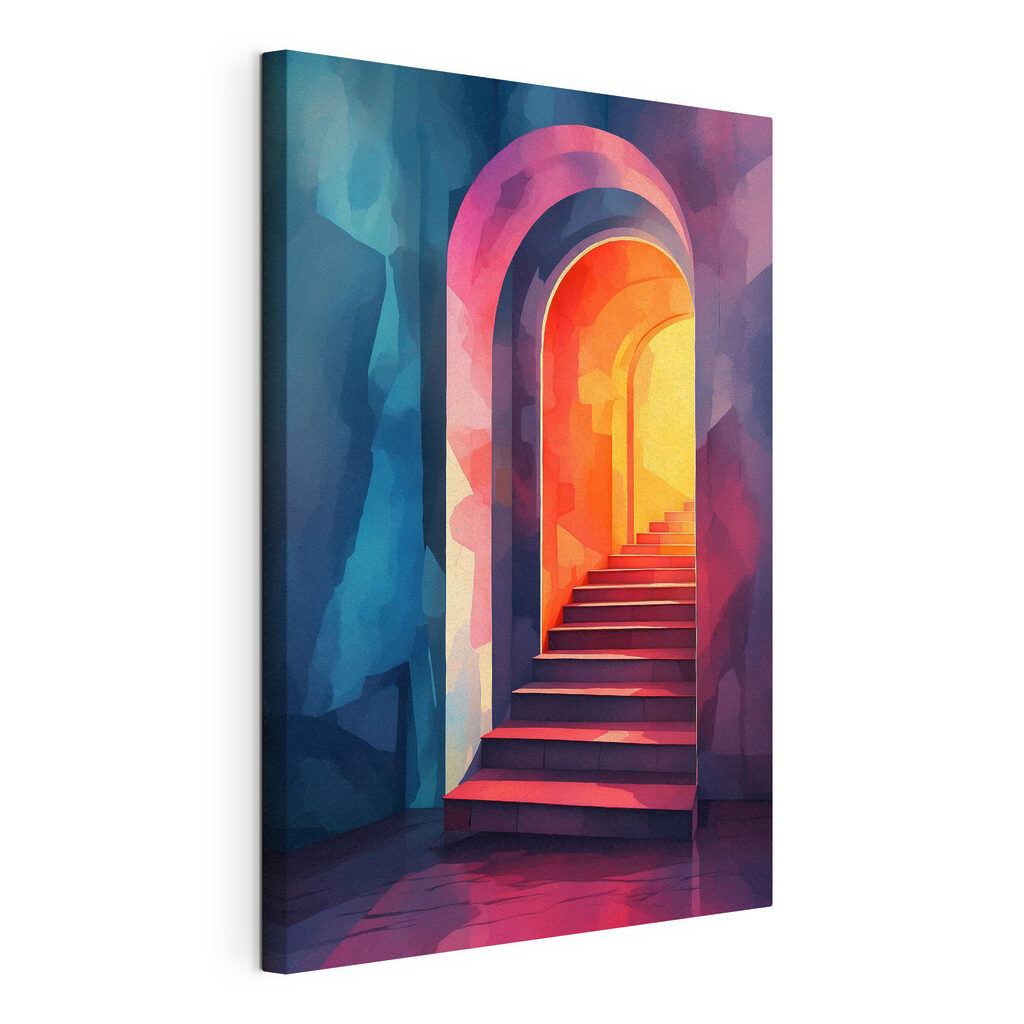 Escalier et arches colorées — vue du produit