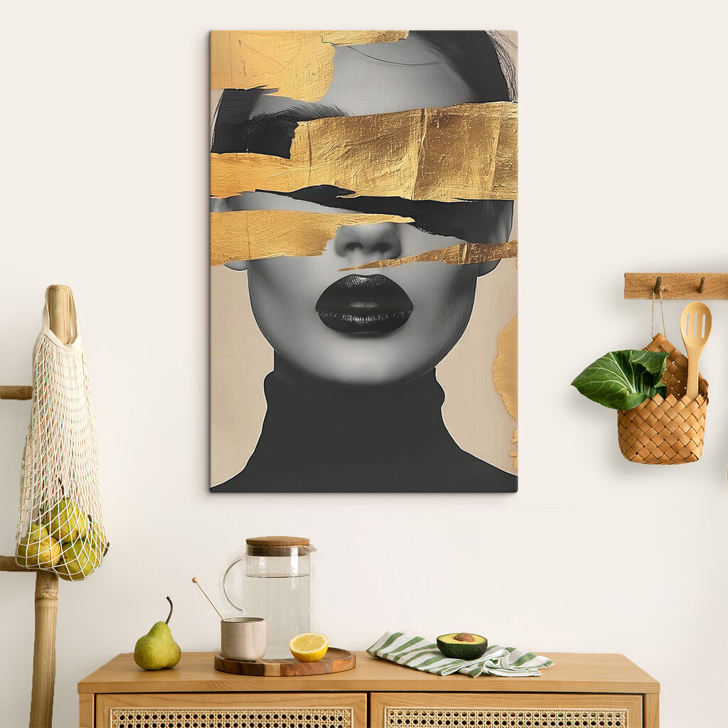 Portrait barré d’or — intérieur 2