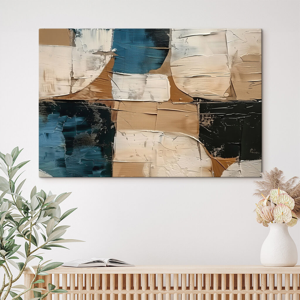 Turquoise et tons chauds — intérieur 2