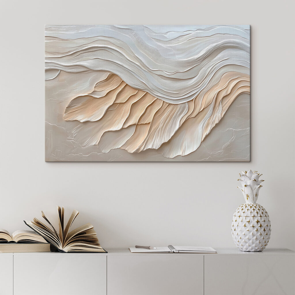Strates blanches ondulantes — intérieur 3