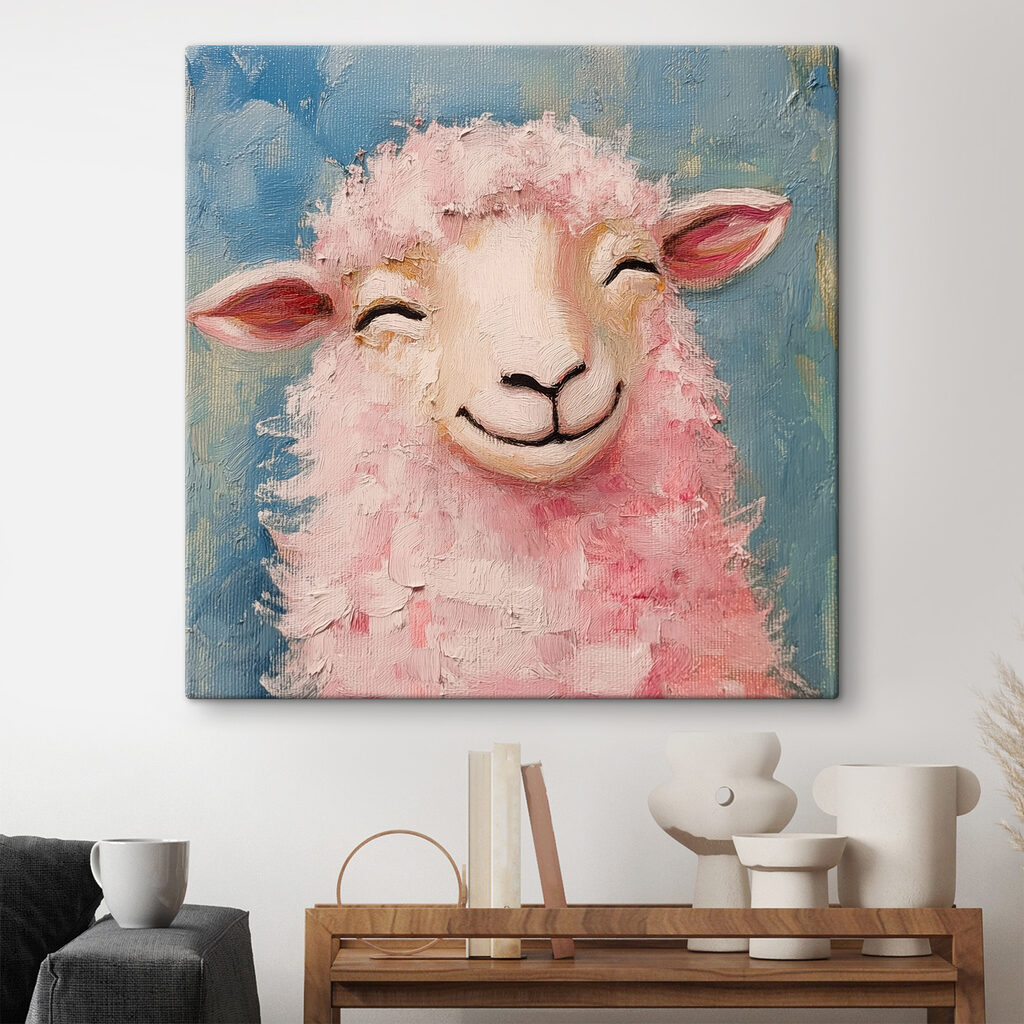 Mouton aux boucles roses — intérieur 2