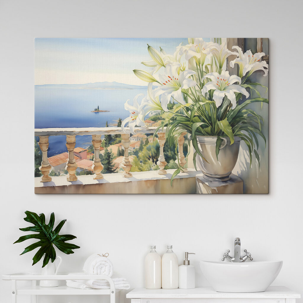 Lys blancs, mer bleue — intérieur 2
