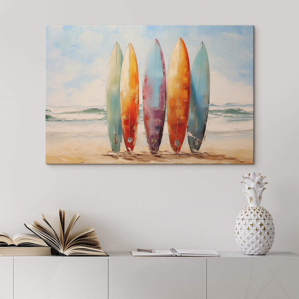 Planches de surf dans un intérieur
