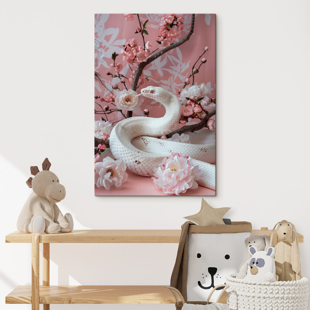 Serpent et branches fleuries — intérieur 2