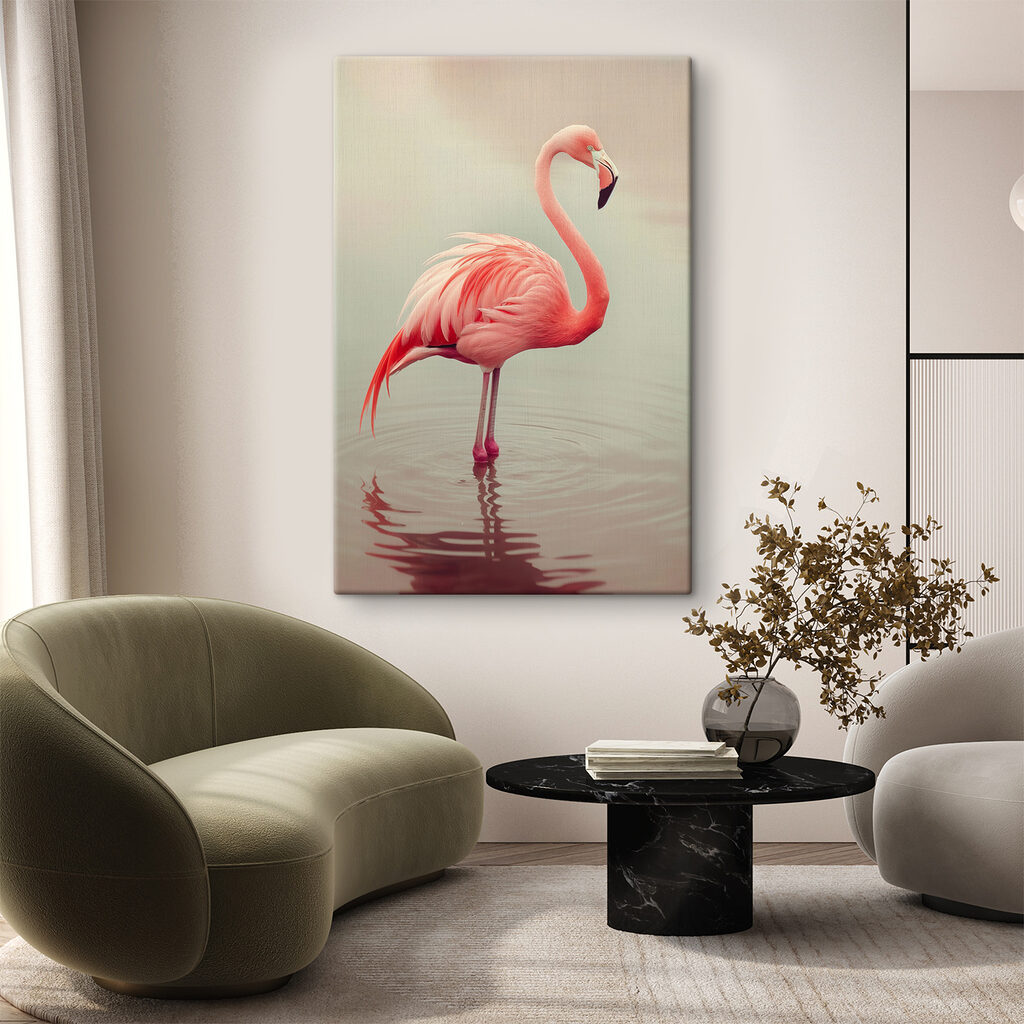 Flamant rose et reflet — intérieur 2