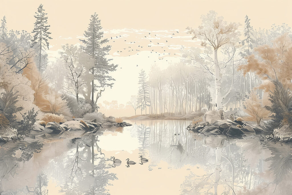 Reflets d’automne — motif complet