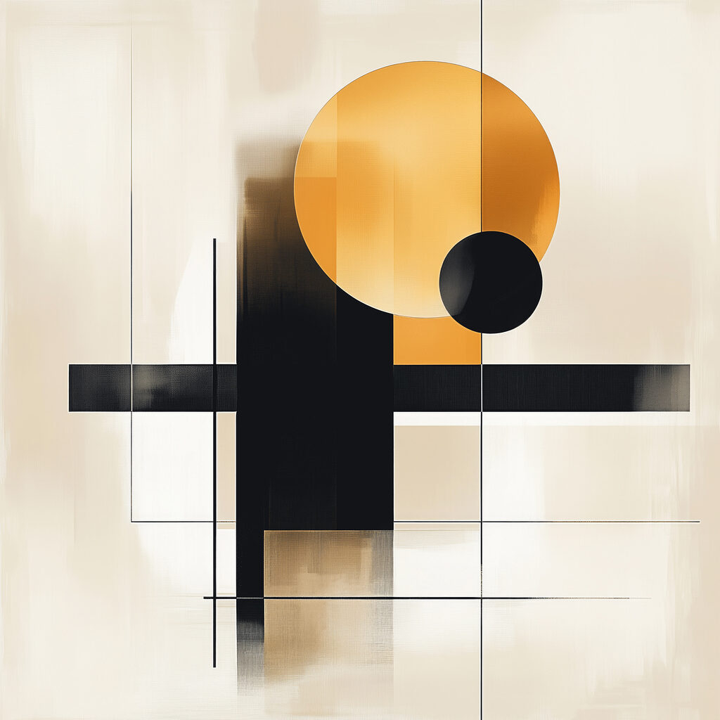 Cercles sur lignes noires — motif complet