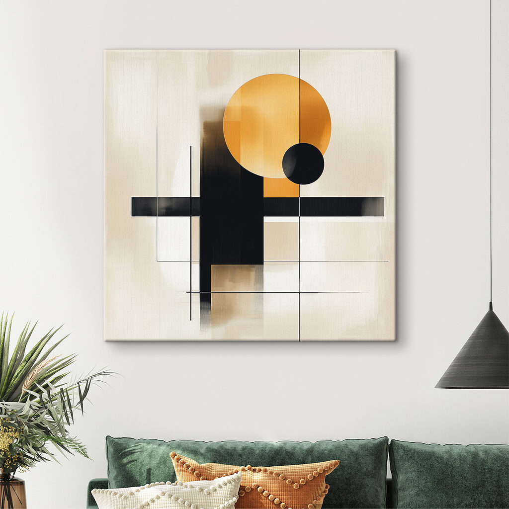 Cercles sur lignes noires — intérieur 1