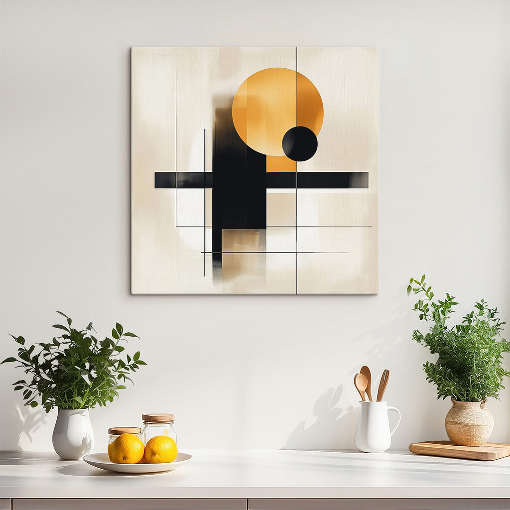 Cercles sur lignes noires — intérieur 4