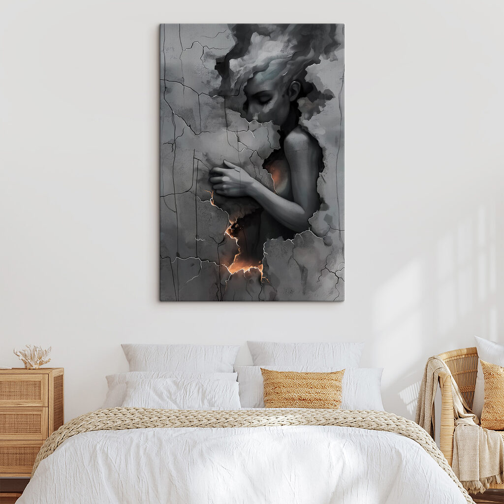 Silhouette perçant le gris — intérieur 2