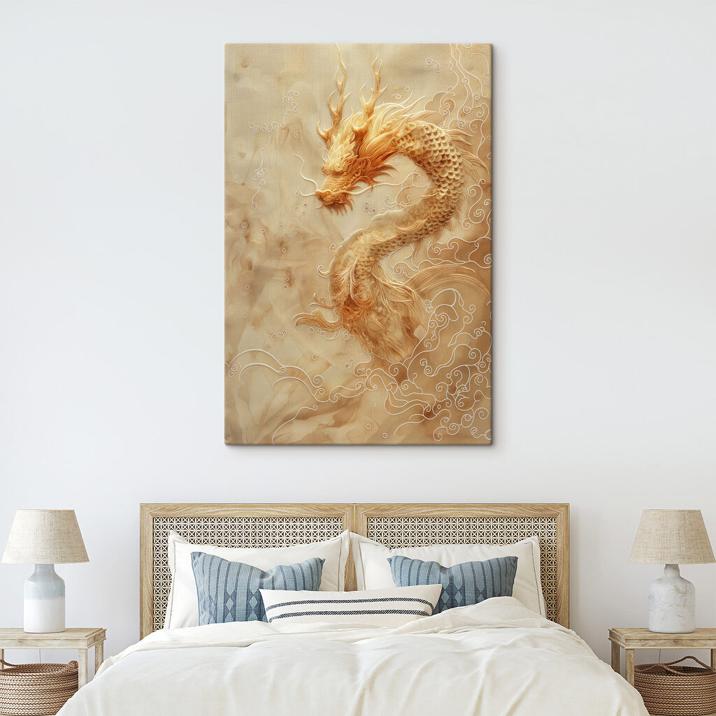Dragon et nuages dorés — intérieur 2