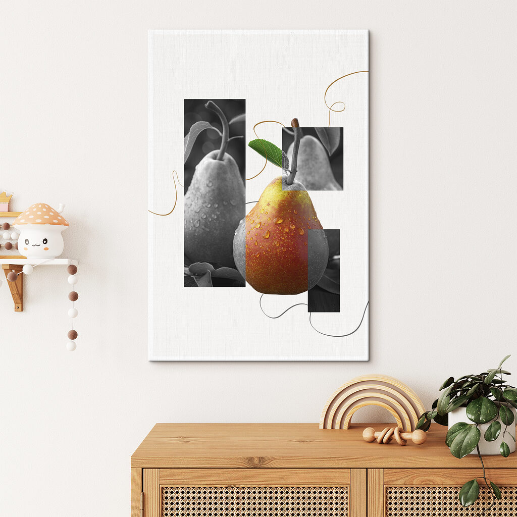 Poire en collage — intérieur 1