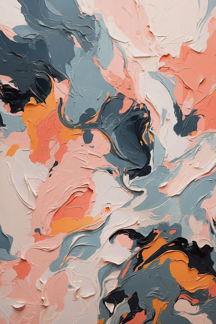 Rose et gris profond — motif complet
