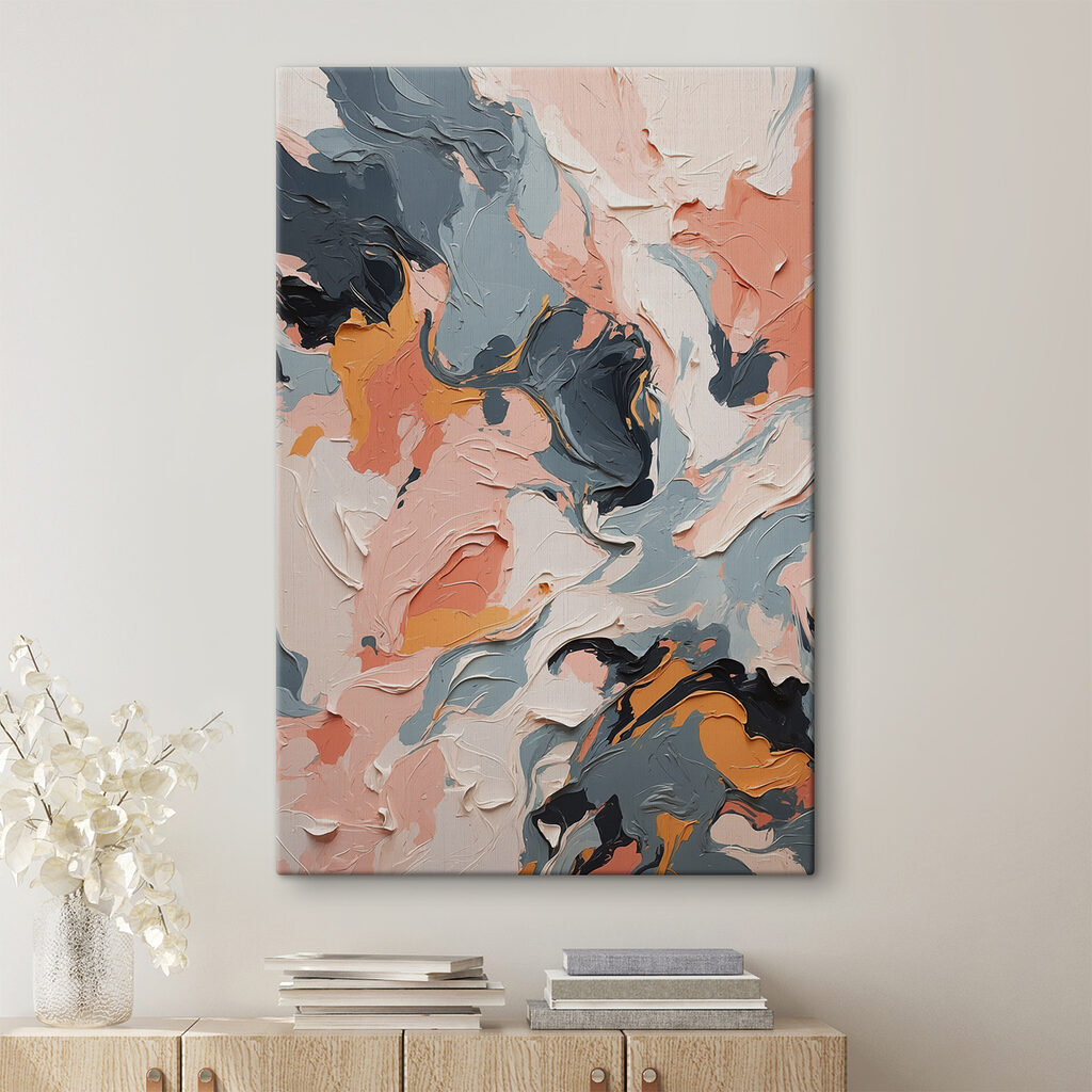 Rose et gris profond — intérieur 1