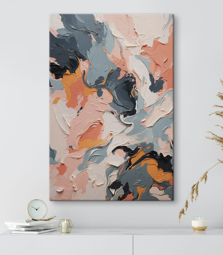Rose et gris profond — intérieur 3
