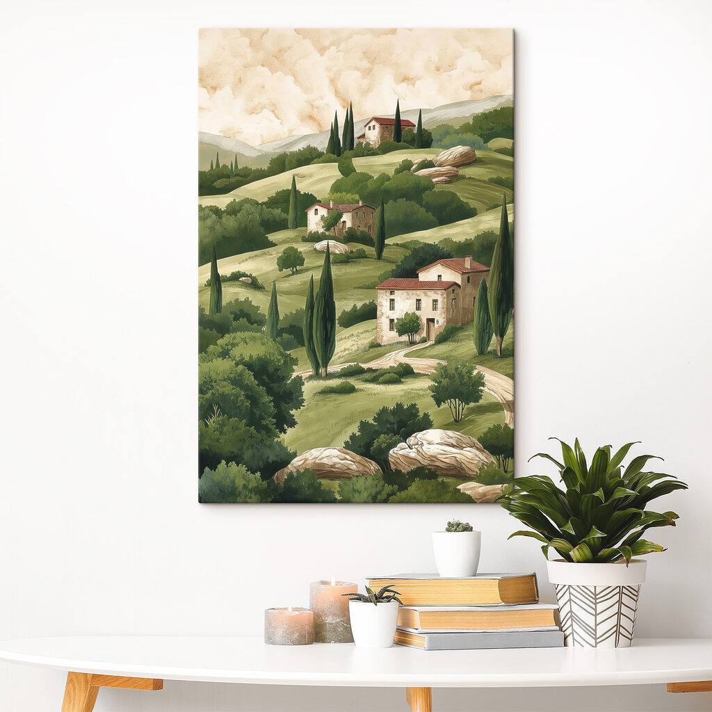 Maisonnettes et pentes vertes — intérieur 3