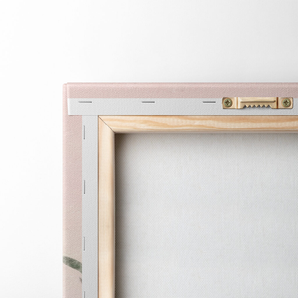 Feuilles pastel sur rose — dos