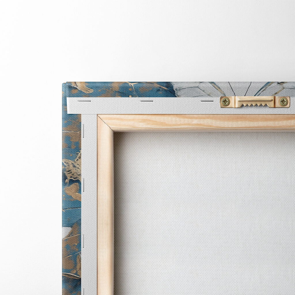 Papillon et regard bleu — dos
