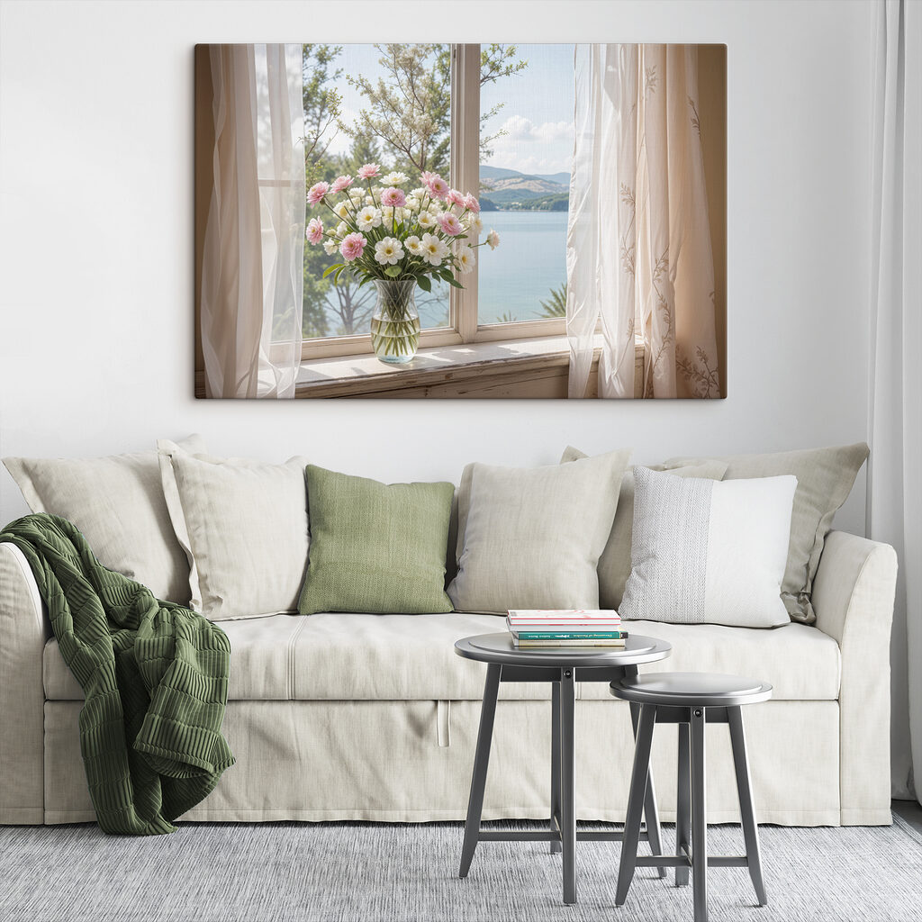 Bouquet face au lac — intérieur 2