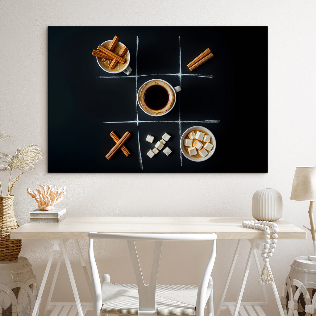 Café et clin d’œil dans un intérieur