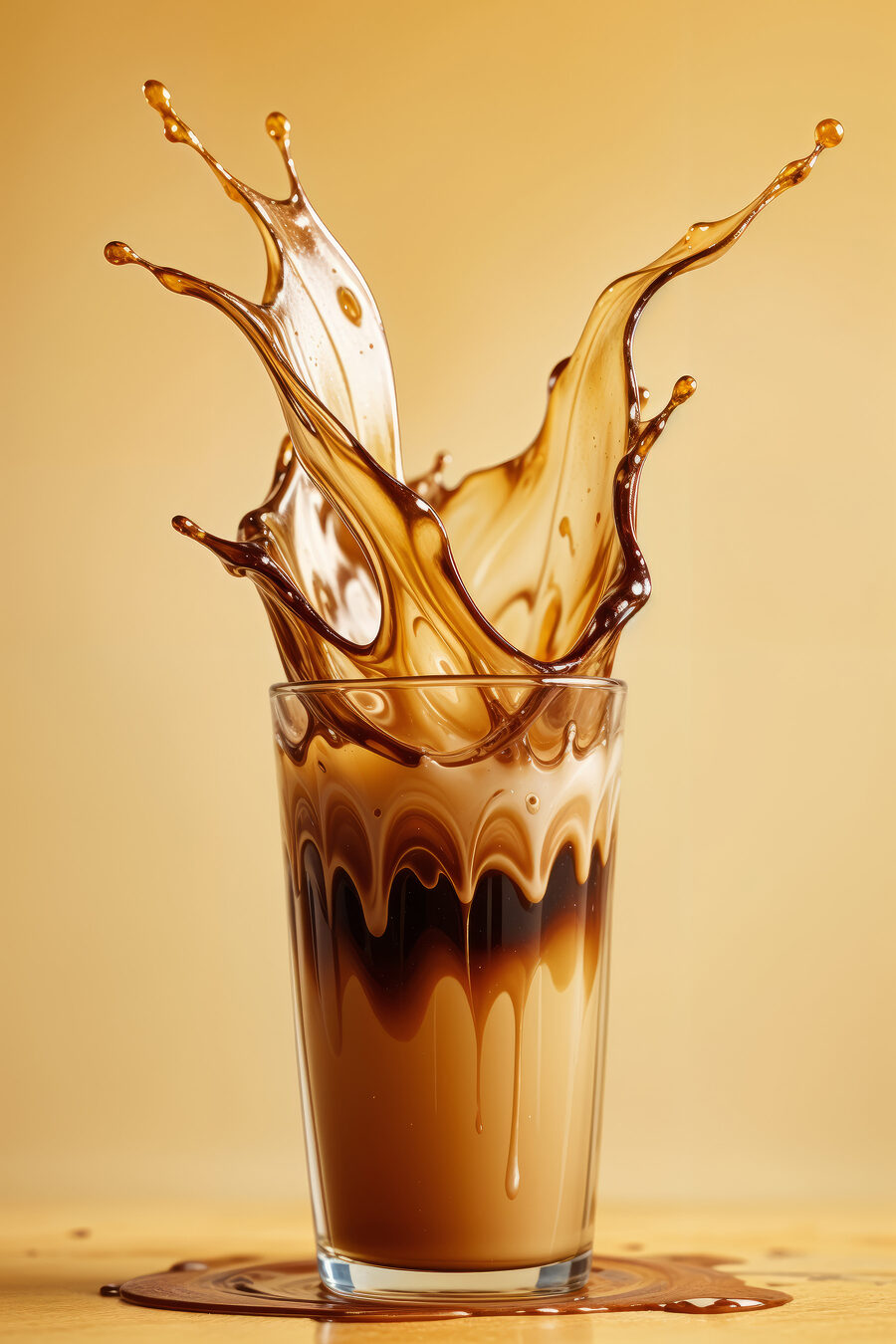 Éclaboussure de café — motif complet