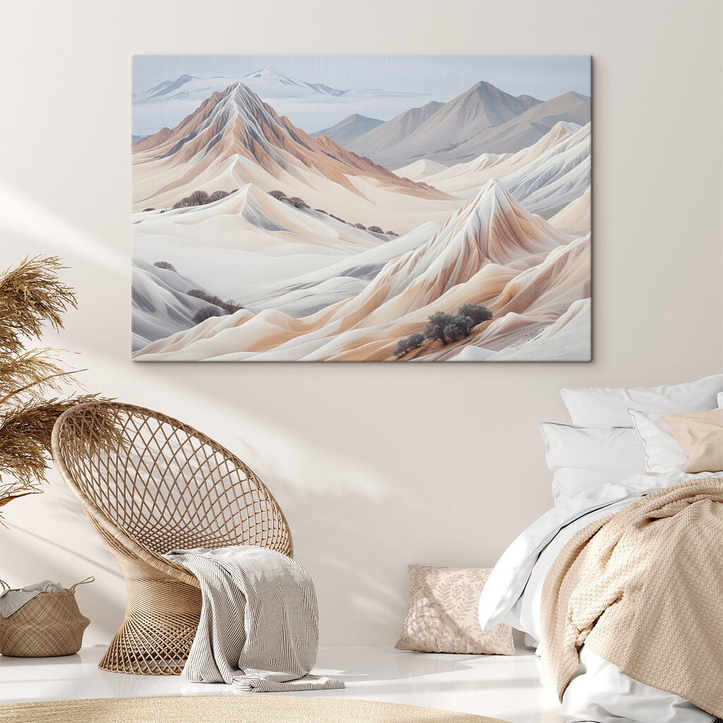 Montagnes aux plis crème — intérieur 1