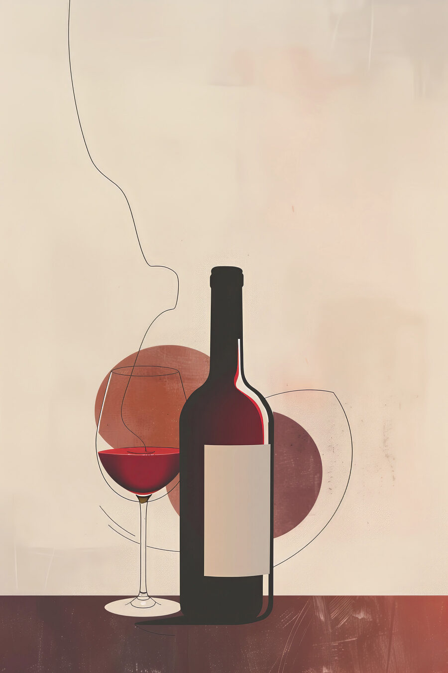 Vin et cercles chauds — motif complet